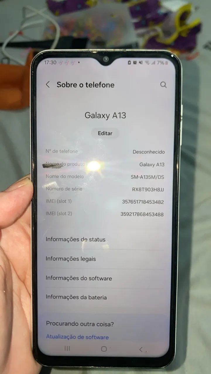 Vendo A13 branco 128g - Foto 4
