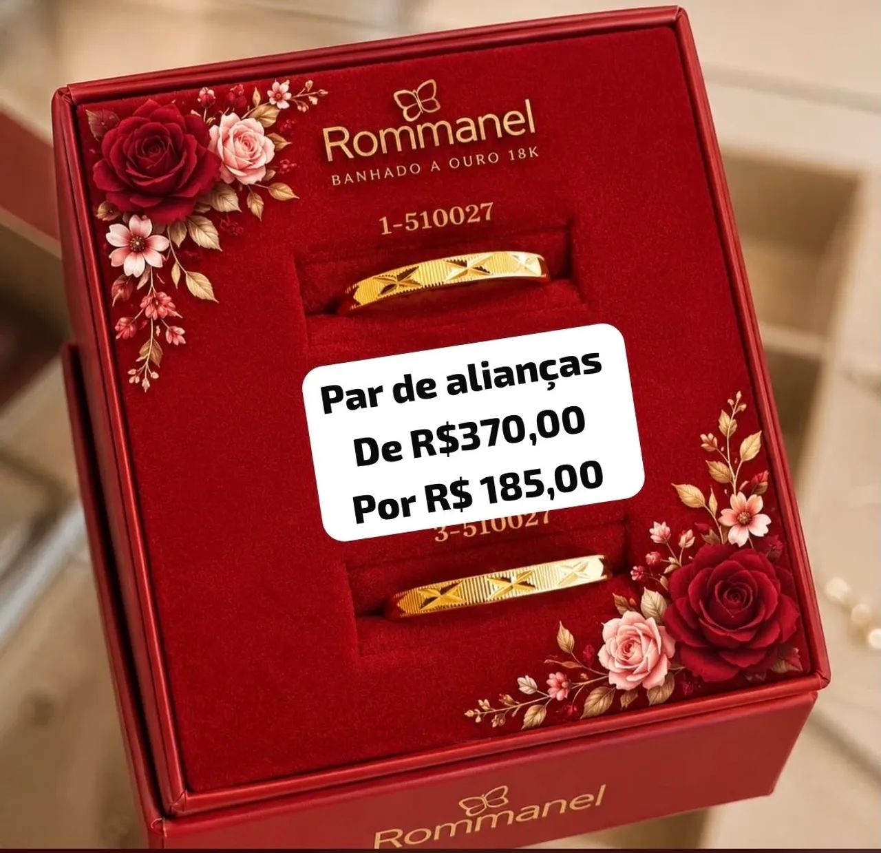 Joias Rommanel com 50% de desconto 