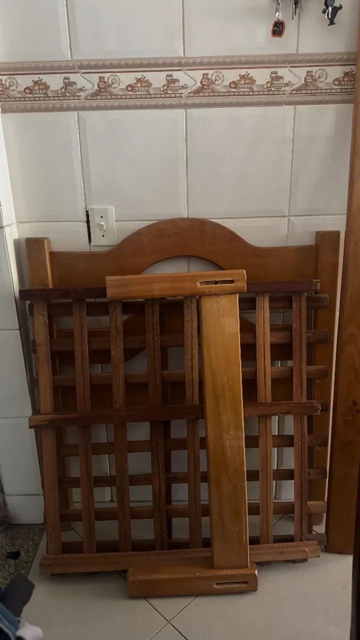 Cama de solteiro de madeira  - Foto 3