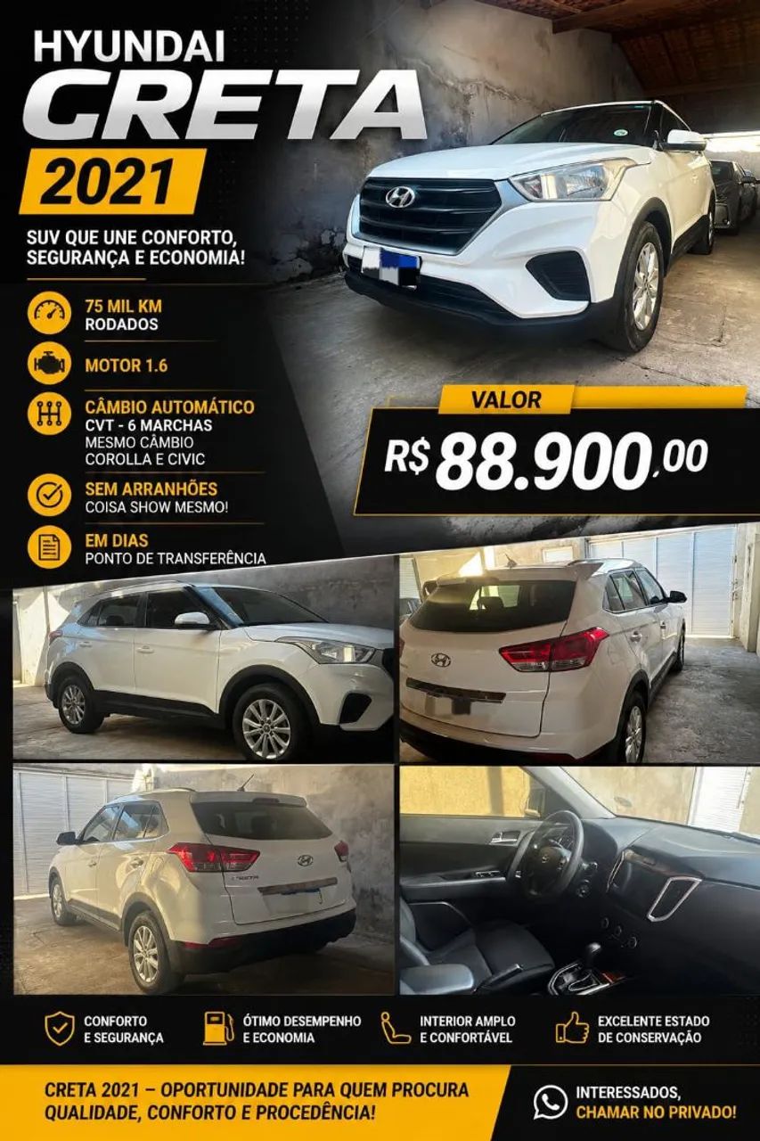 Hyundai Creta Creta Action 1.6 16V Flex Aut. 2021