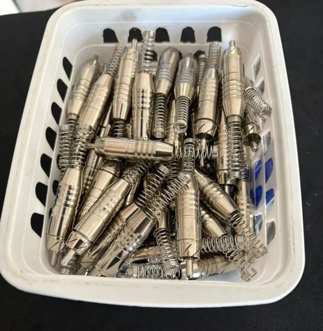 PLUG RCA NIQUEL COM MOLA R$ 4,00 A UNIDADE  - Foto 5