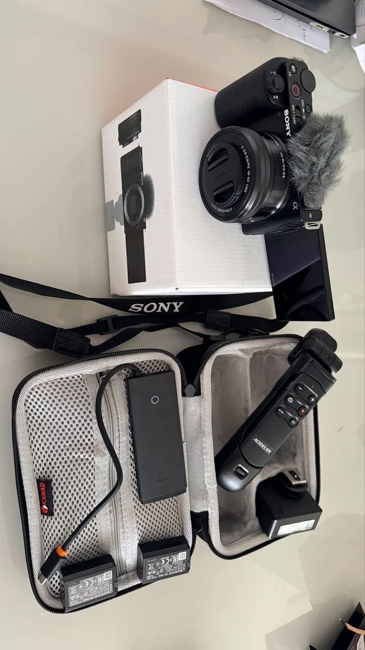 Camera nunca usada ainda na garantia Profissional Z-VE10 Sony + Kit completo 