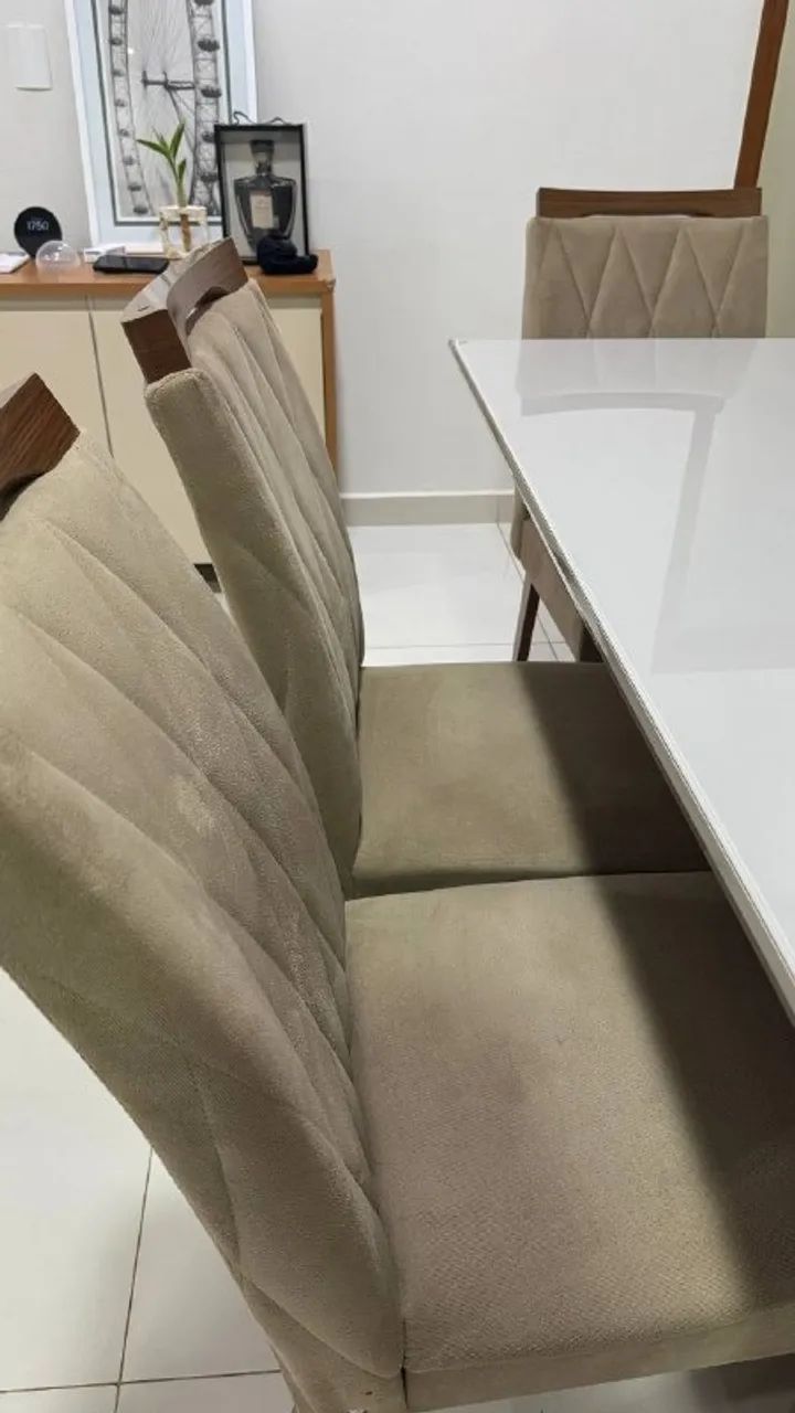 Conjunto de Jantar Mesa Retangular e 6 cadeiras - Foto 4