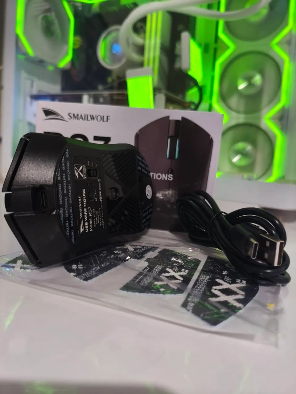 Mouse gamer SMAILWOLF RS7 Sensor PW3311! - Foto 3