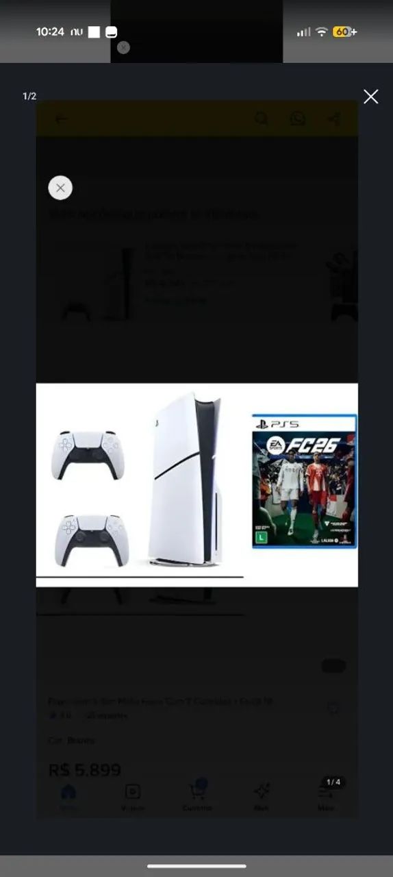 Imperdível Ps5 - jogos e fone - Foto 2