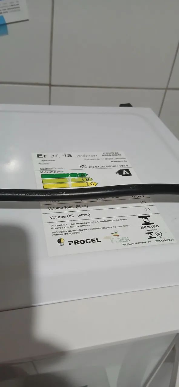 Micro-ondas Panasonic 25L Seminovo - Funcionando Perfeitamente - Foto 3