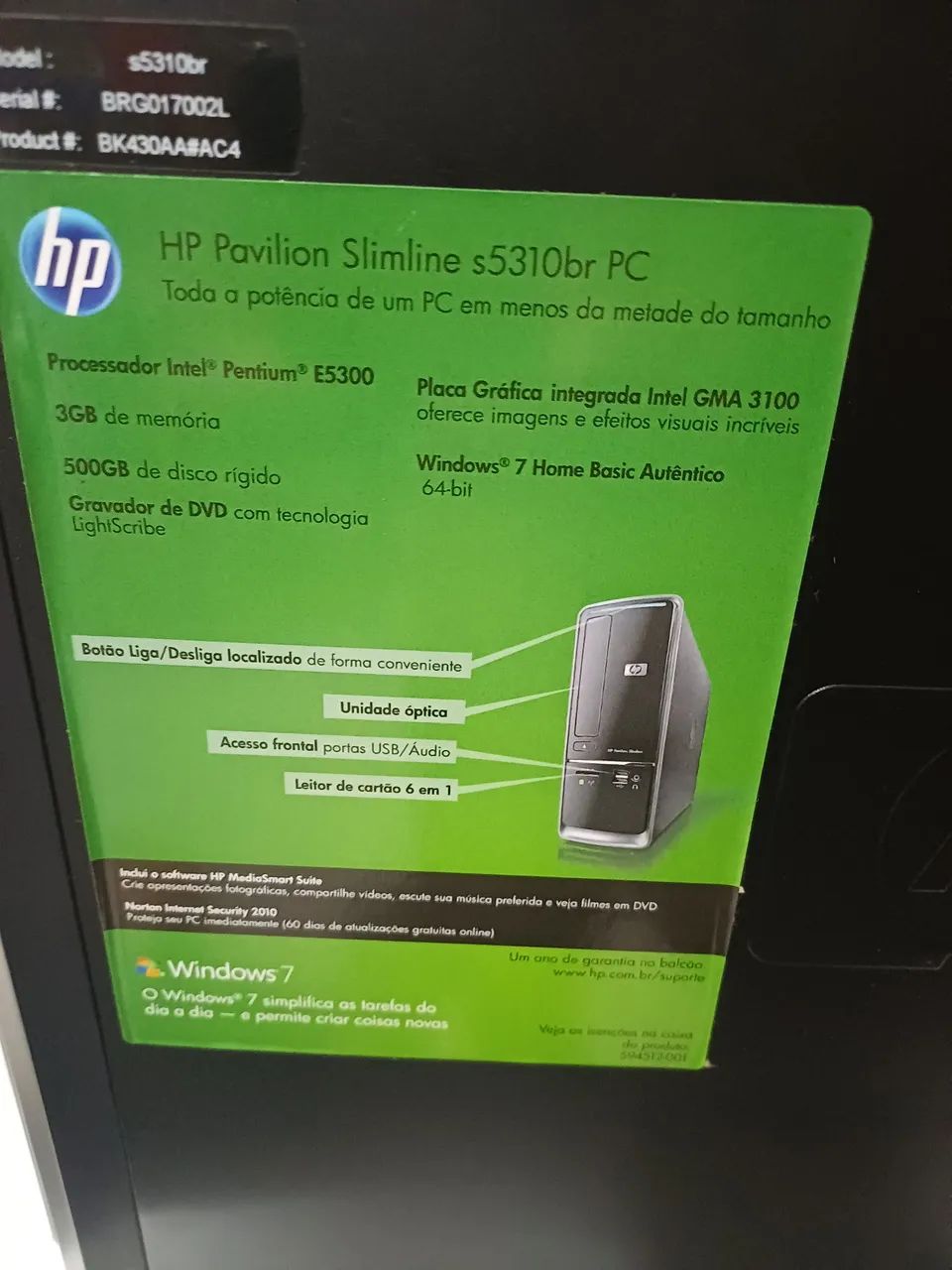 Hp Pavilion Slimline s5310br ssd 240GB - Foto 5