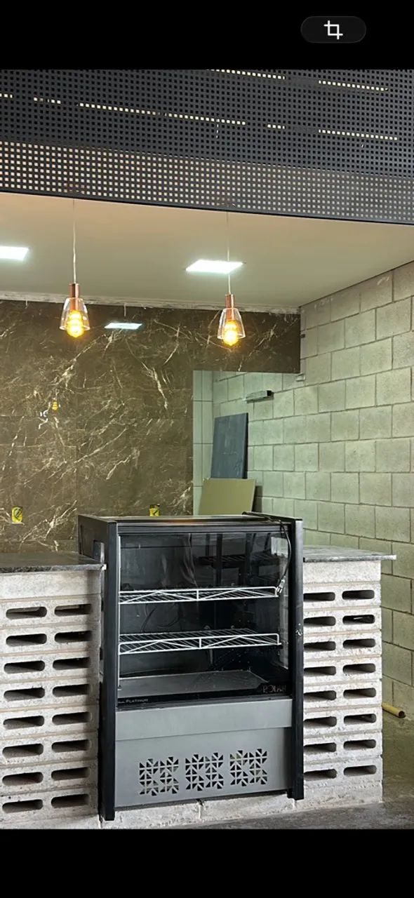 Vitrine de bolo refrigerado 