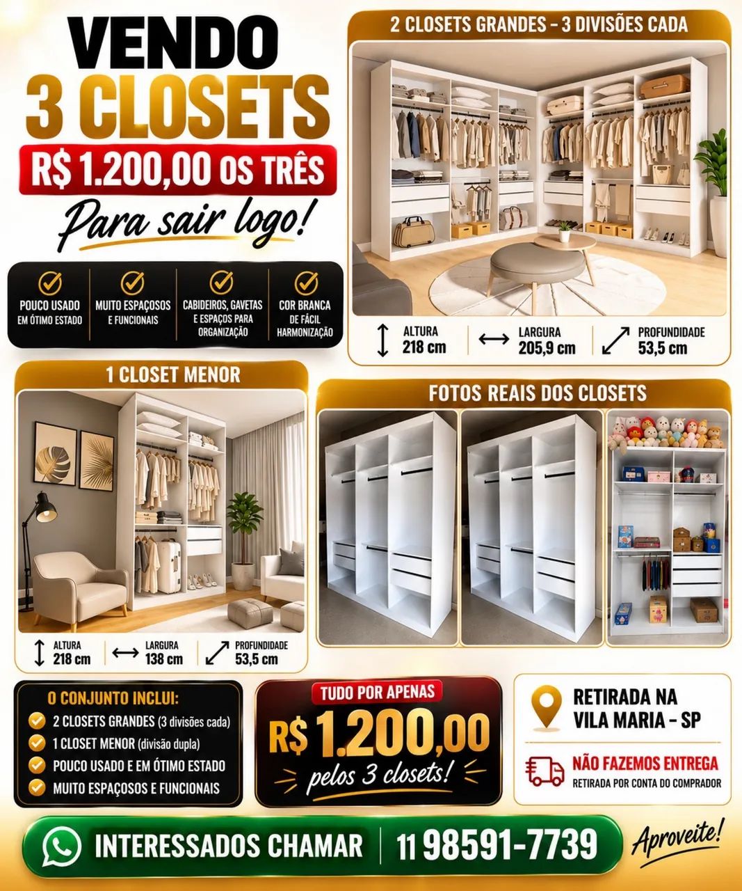 closet/guarda roupa 
