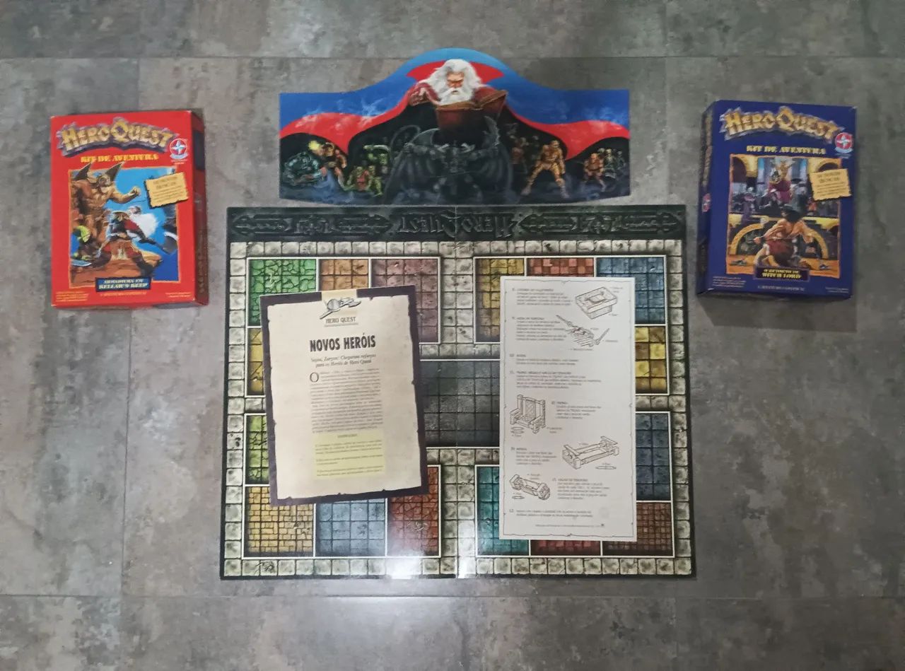 HeroQuest Estrela (Anos 90) Completo + 2 Expansões