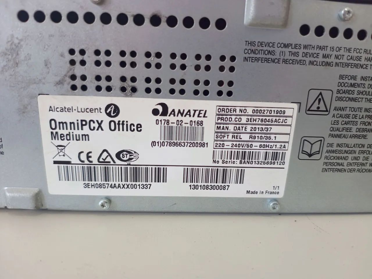 Central Alcatel Lucent Omni PCX Office - Foto 2
