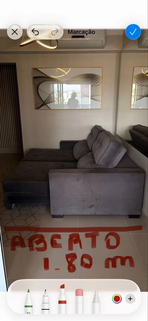 Sofá Retrátil,Reclinável e acompanha também 2 chaise. - Foto 2