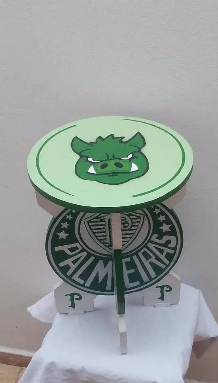 Banquinho Palmeiras Personalizado Artesanal 