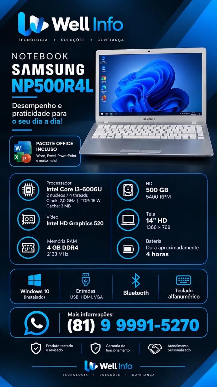 Notebook SAMSUNG 