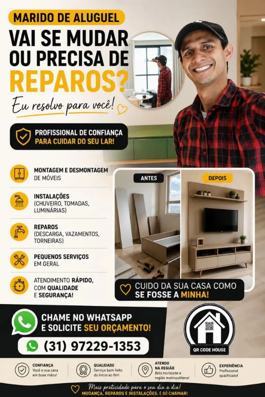 Marido de aluguel, reparos e serviços em geral 