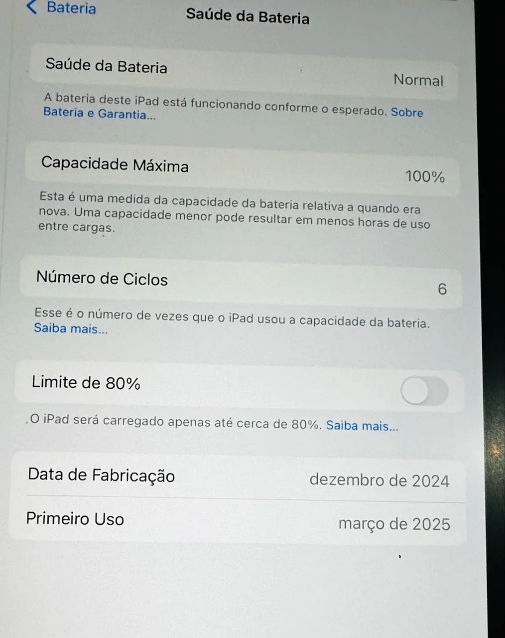iPad Air M2 11 - 256GB | Completo + Apple Pencil Original+ capinha e película  - Foto 4