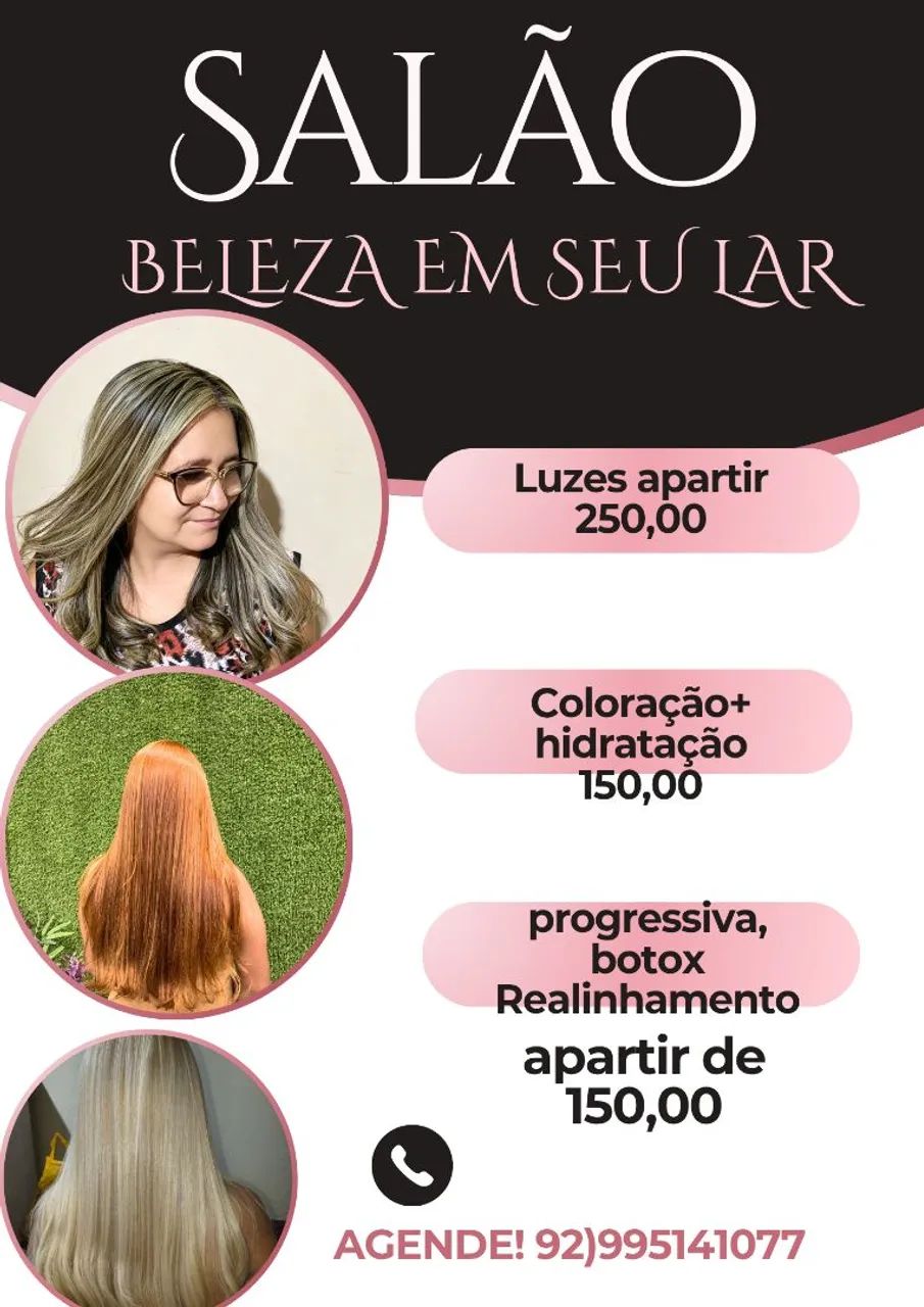 Cabelos a domicílio 