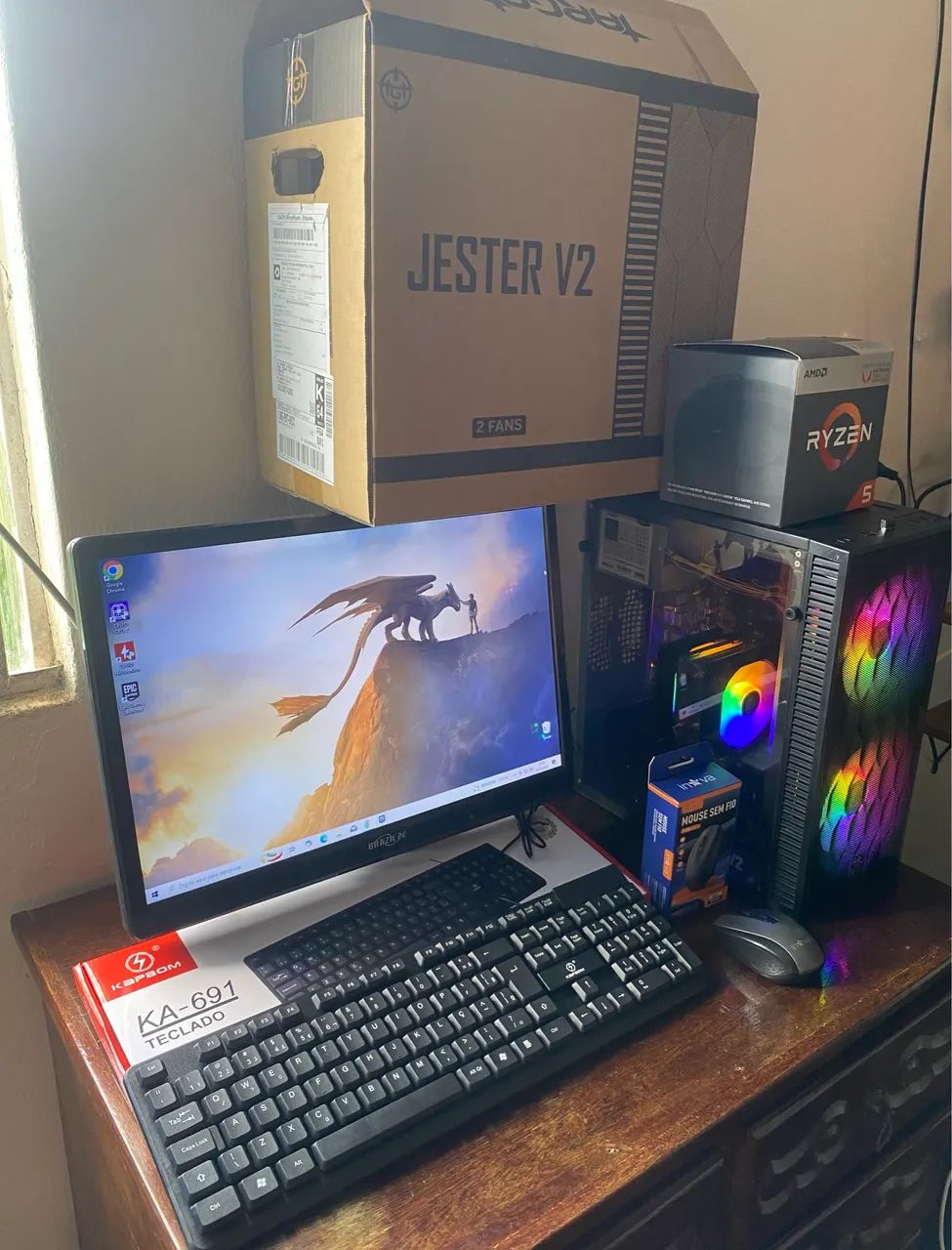 PC Gamer Ryzen 5 Completo - Foto 2