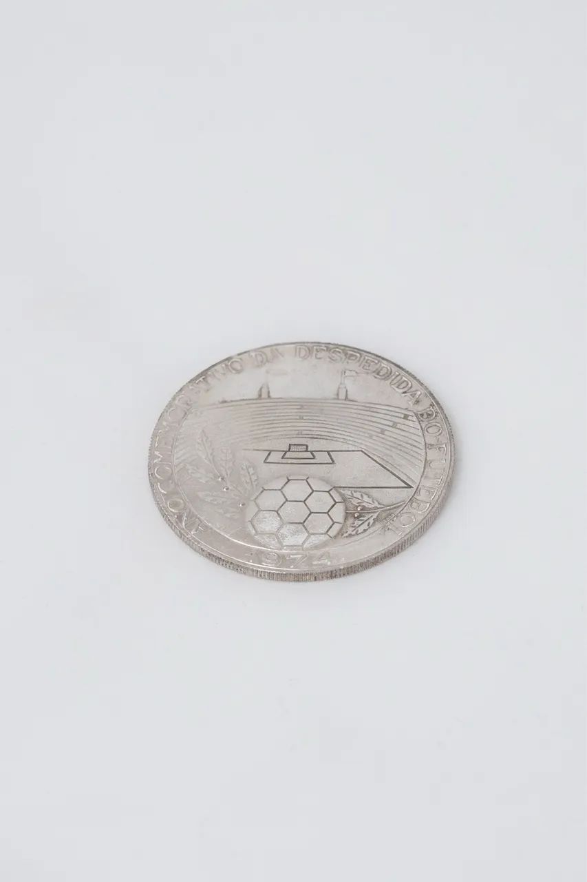 Placa e medalha comemorativa Pelé 1974 - Foto 4