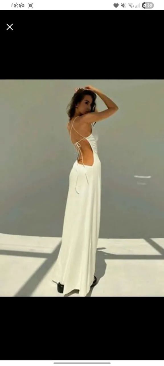 Vestido Branco Shein  - Foto 4