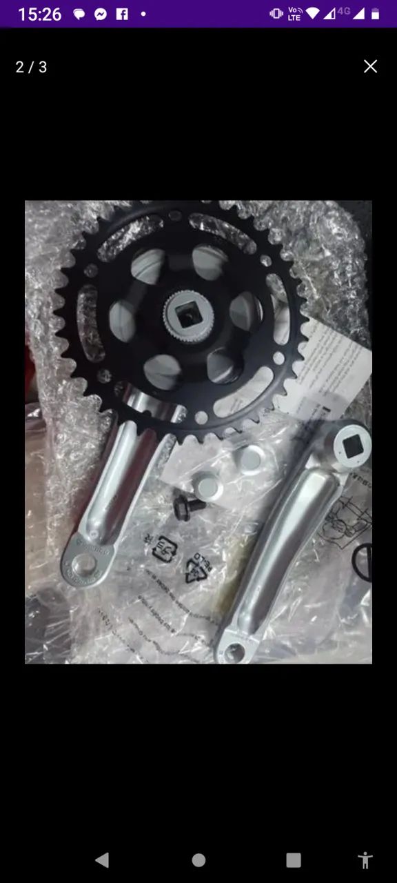 Pedivela Nexus 38D Shimano prata - Foto 3