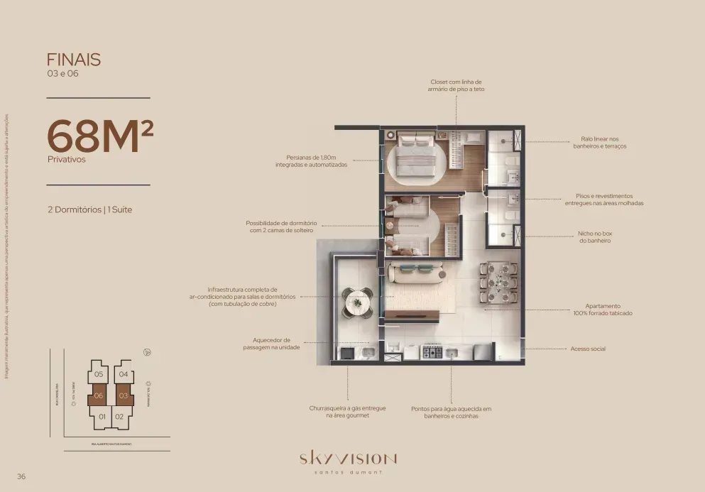 PLANTA 68m²