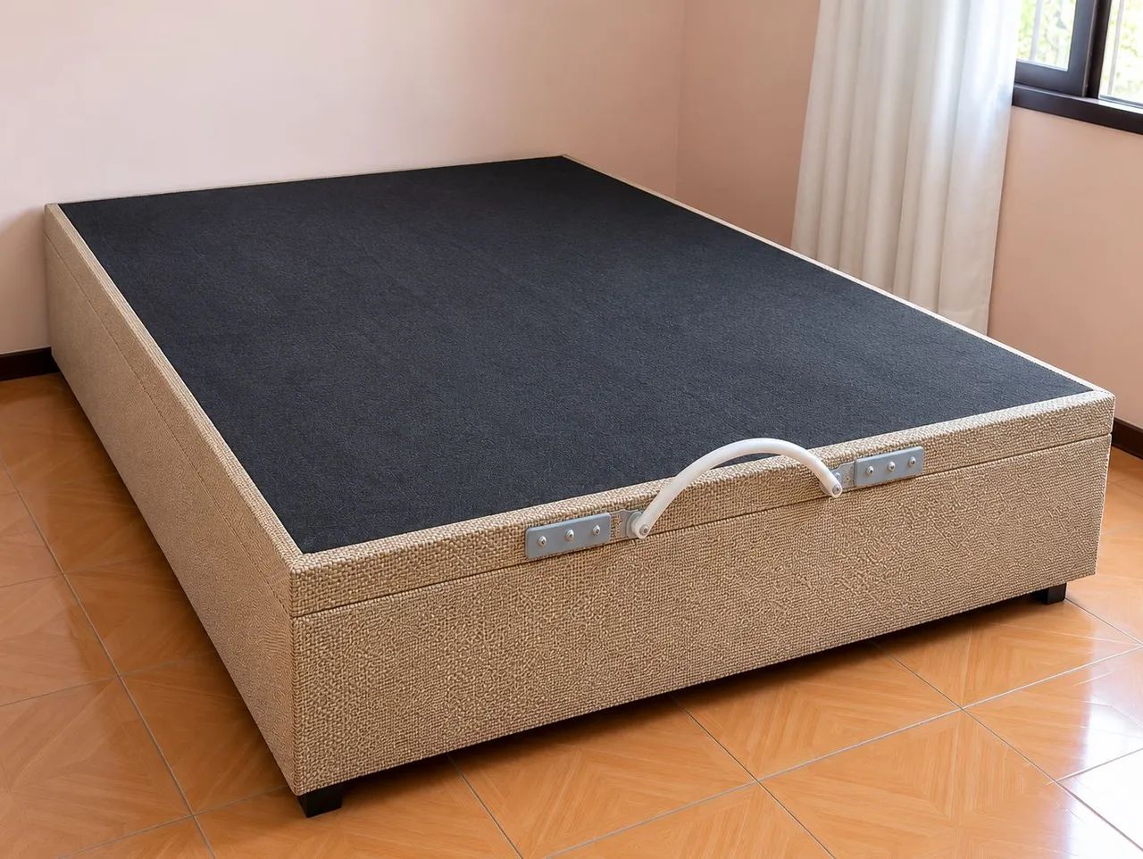 Cama Box Baú Casal + Colchão BerFlex Florianópolis Mola Ensacada