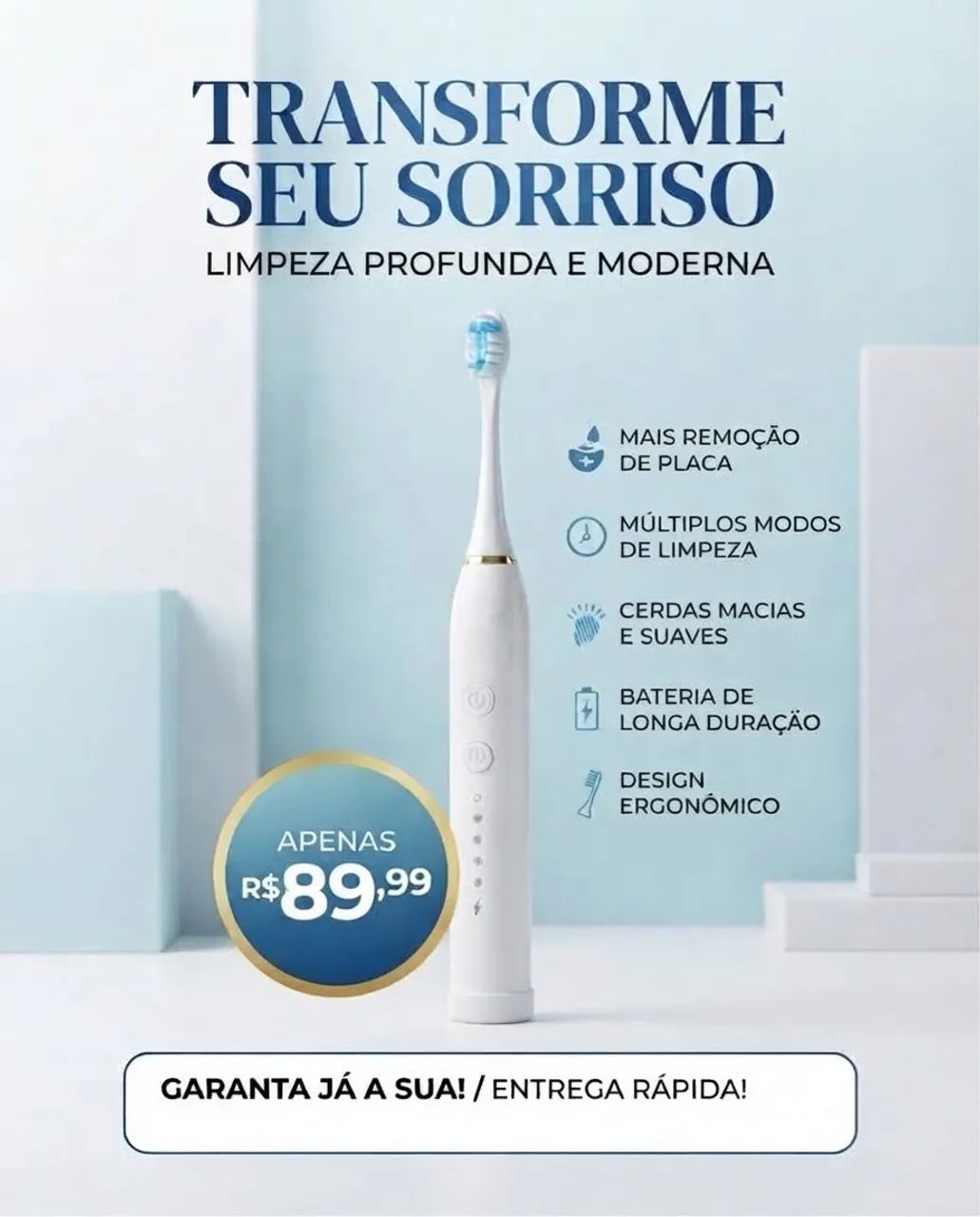 Escova de dentes elétrica 