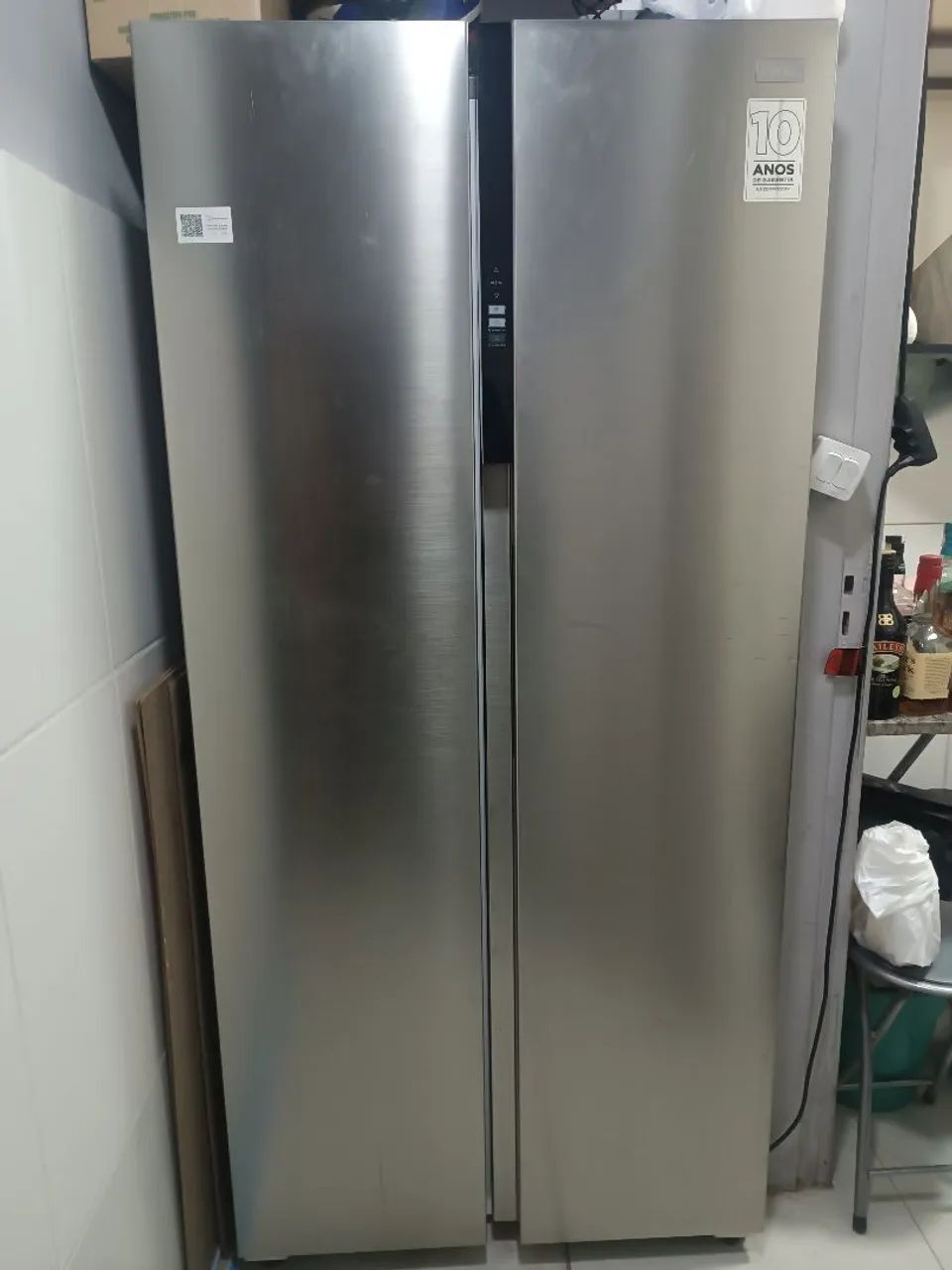 Geladeira Side by Side Midea 442L
