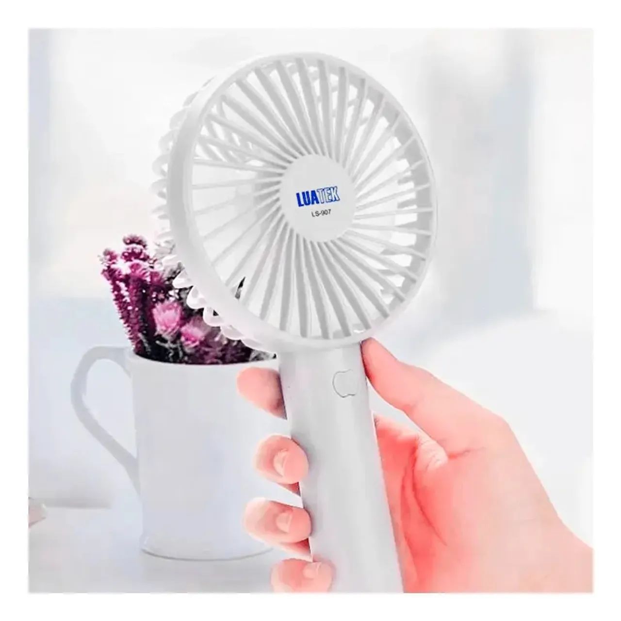 Ventilador Mini De Mão E Mesa Maker Portátil Usb - Preto - Foto 3