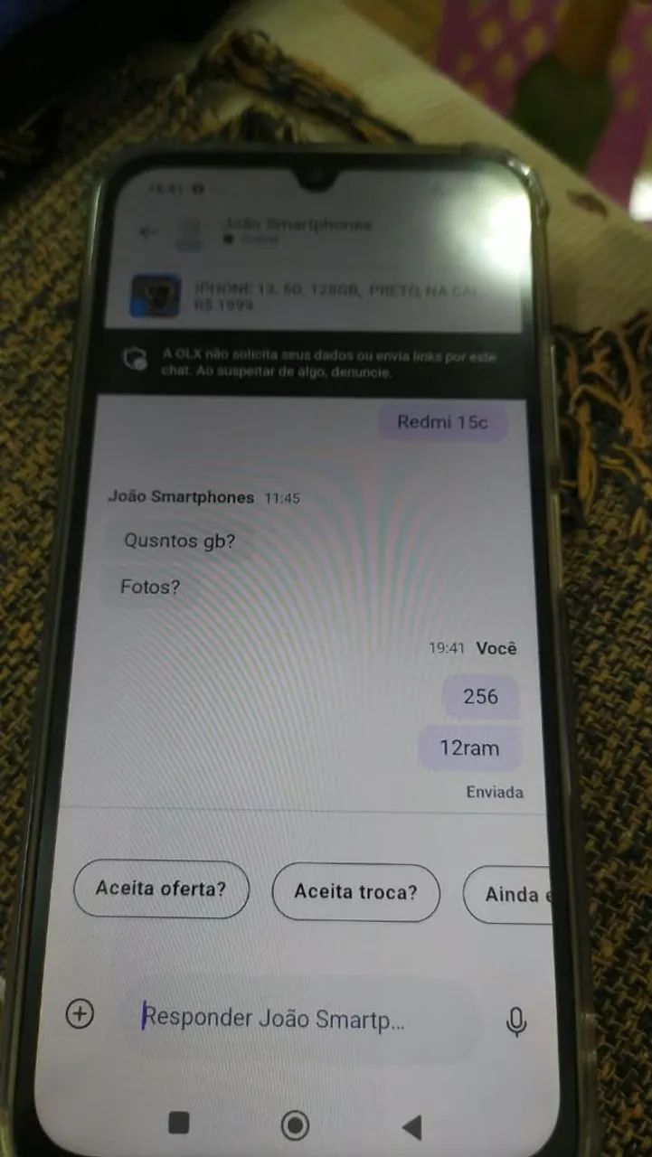 Celular 15c 256g 12ram