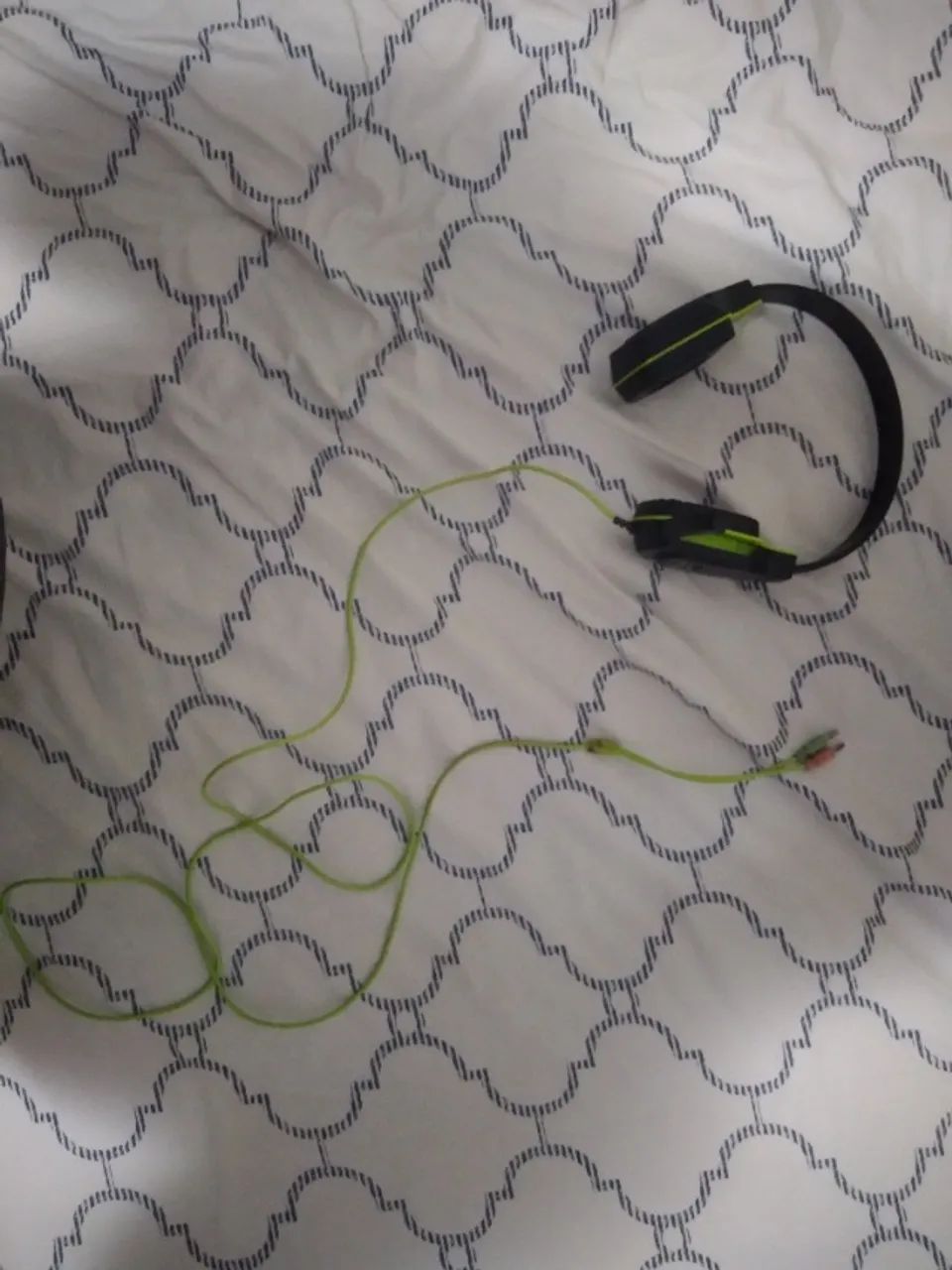Headset Gamer Verde e Preto - Com Microfone - Foto 2
