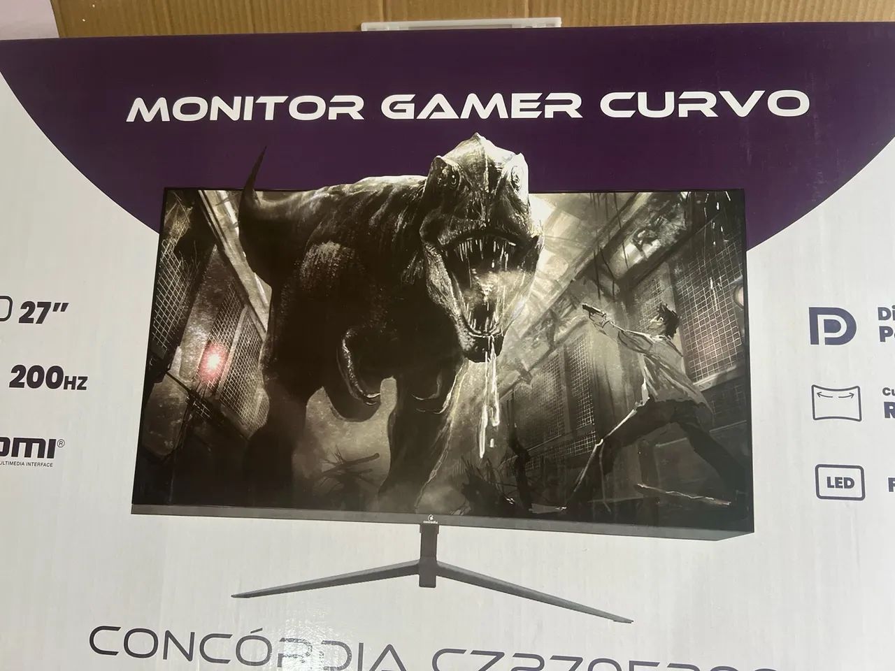 Monitor curvo Concórdia 27polegadas - Foto 4