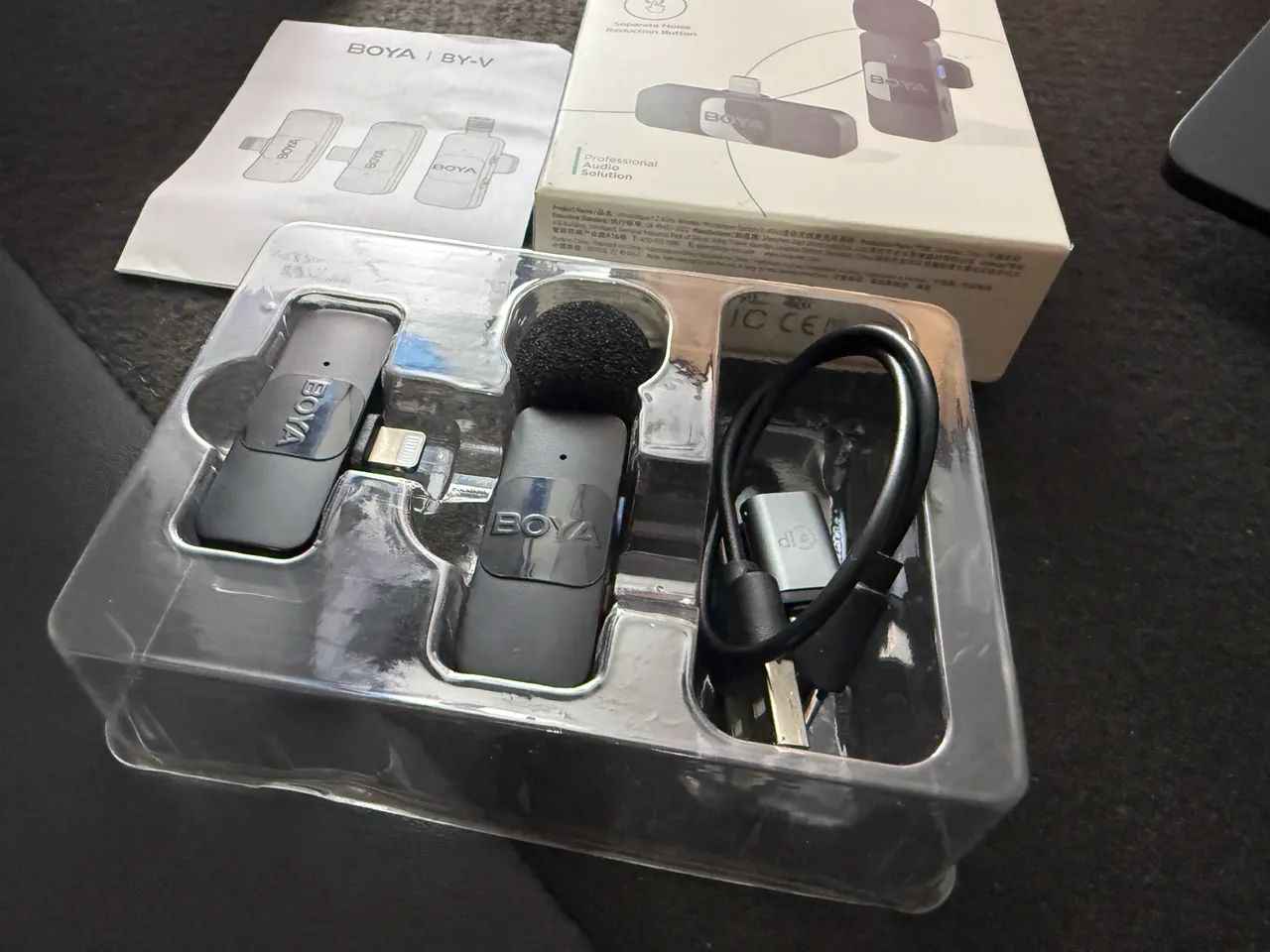 Microfone de lapela Boya - Lightning 