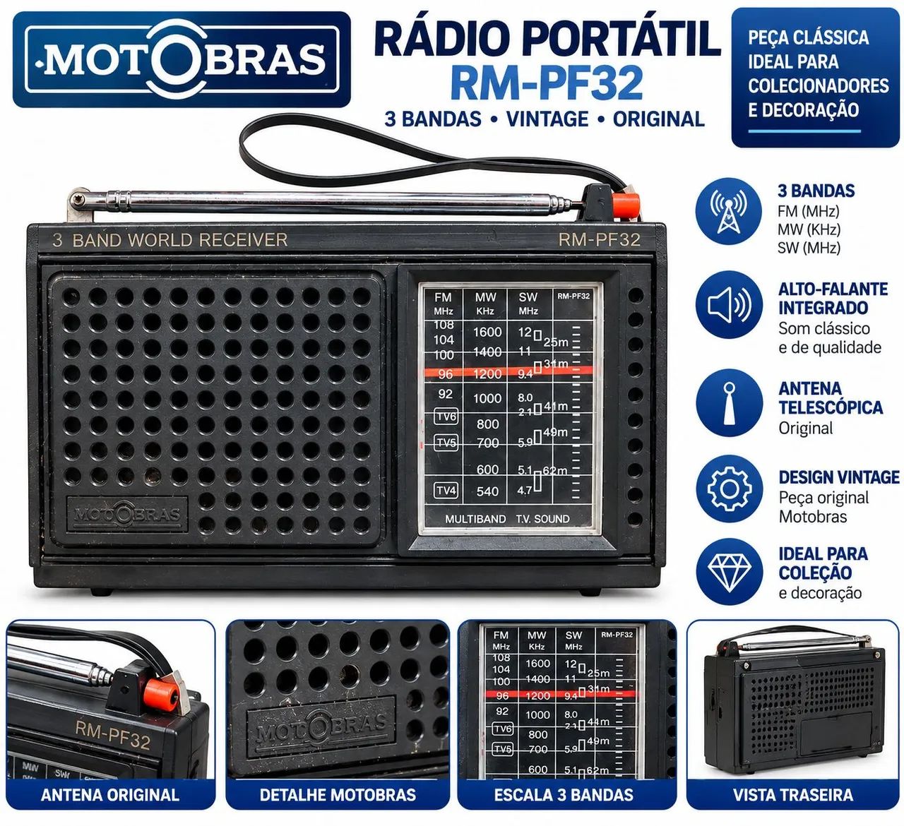 Radio Antigo Motobras - Foto 5