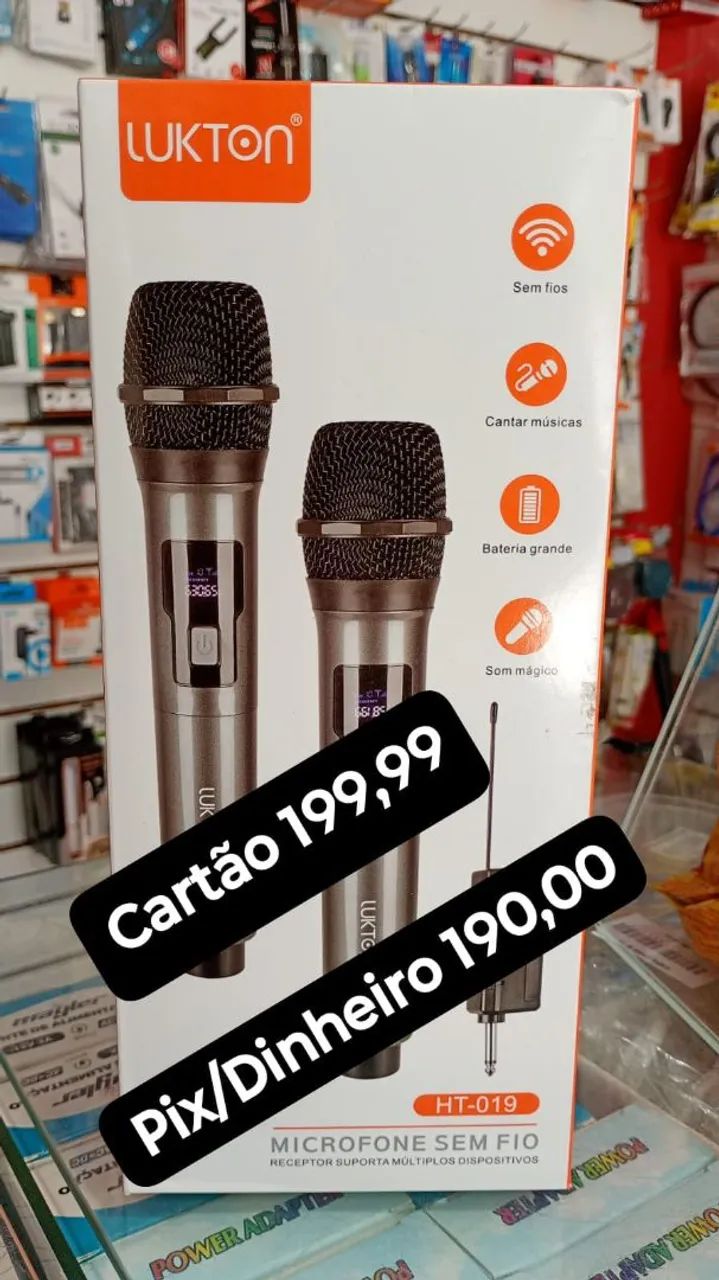 Kit 2 Microfones Sem Fio Profissional Igreja Palestra - Novo - Foto 3