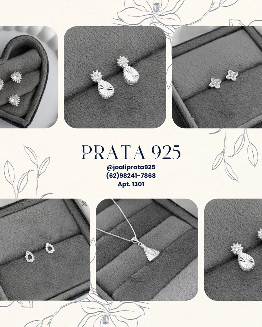 Joias na prata 925