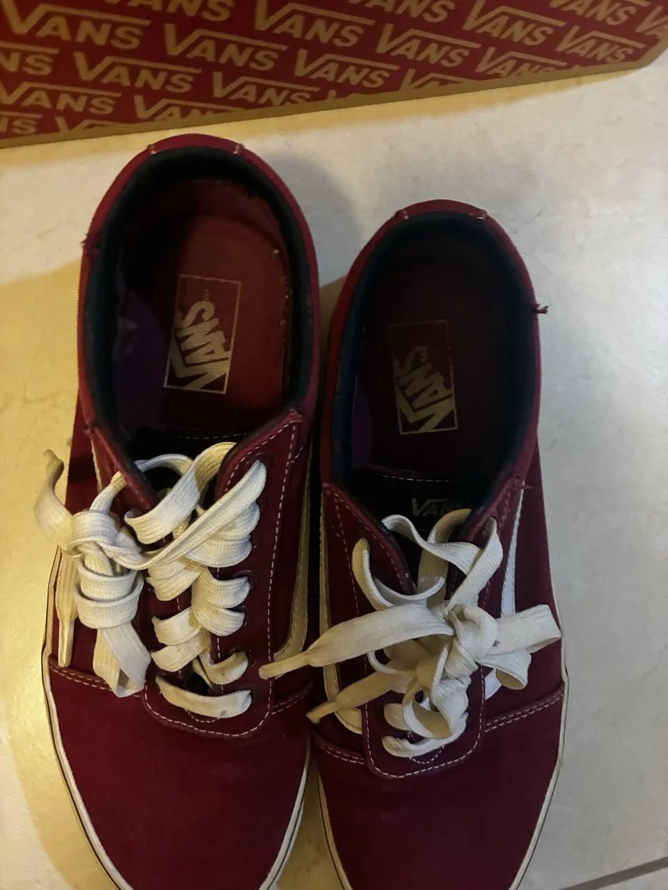 Tênis vans old school original vinho - Foto 3