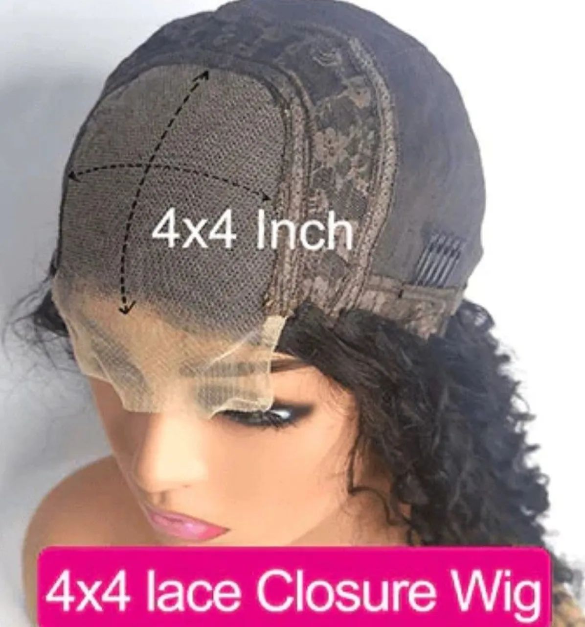 Lace frontal 4x4 cabelo Humano 