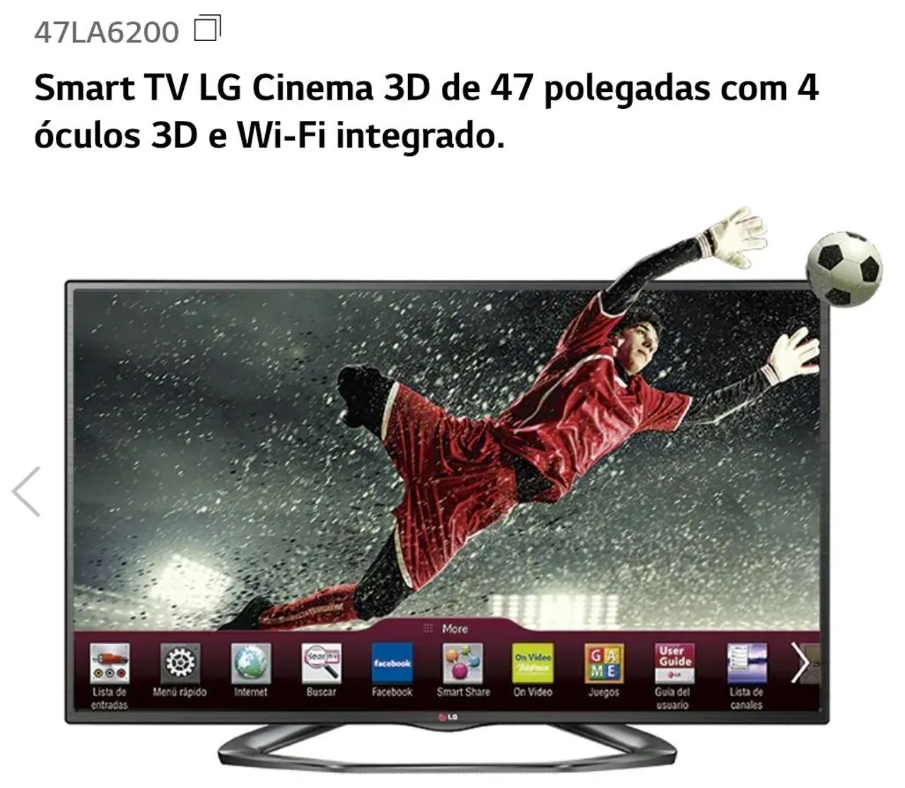 Smart tv LG 3d led 47 polegadas 