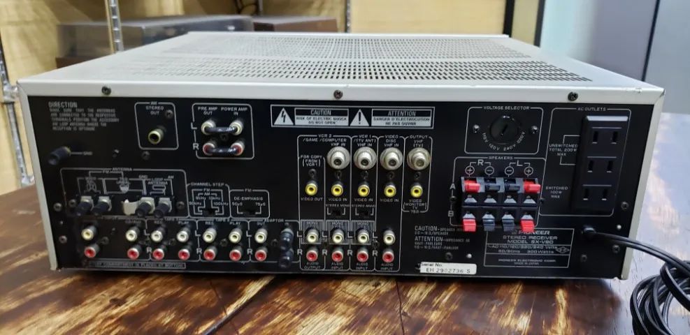Receiver Pioneer - Modelo Sx-v90 - Igual Som Vintage Jbl Marantz