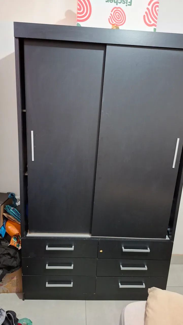 Vendo guarda roupa de solteiro em mdp. - Foto 2