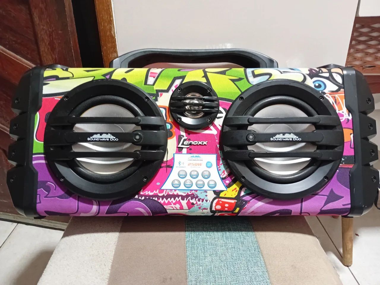 Caixa Som Lenoxx Soundwave Duo 250w Bluetooth