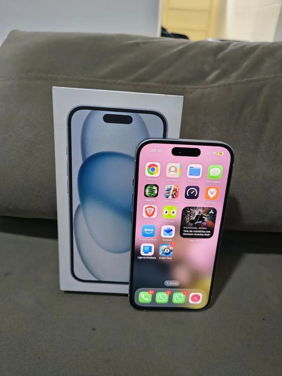 IPHONE 15 256GB na garantia 
