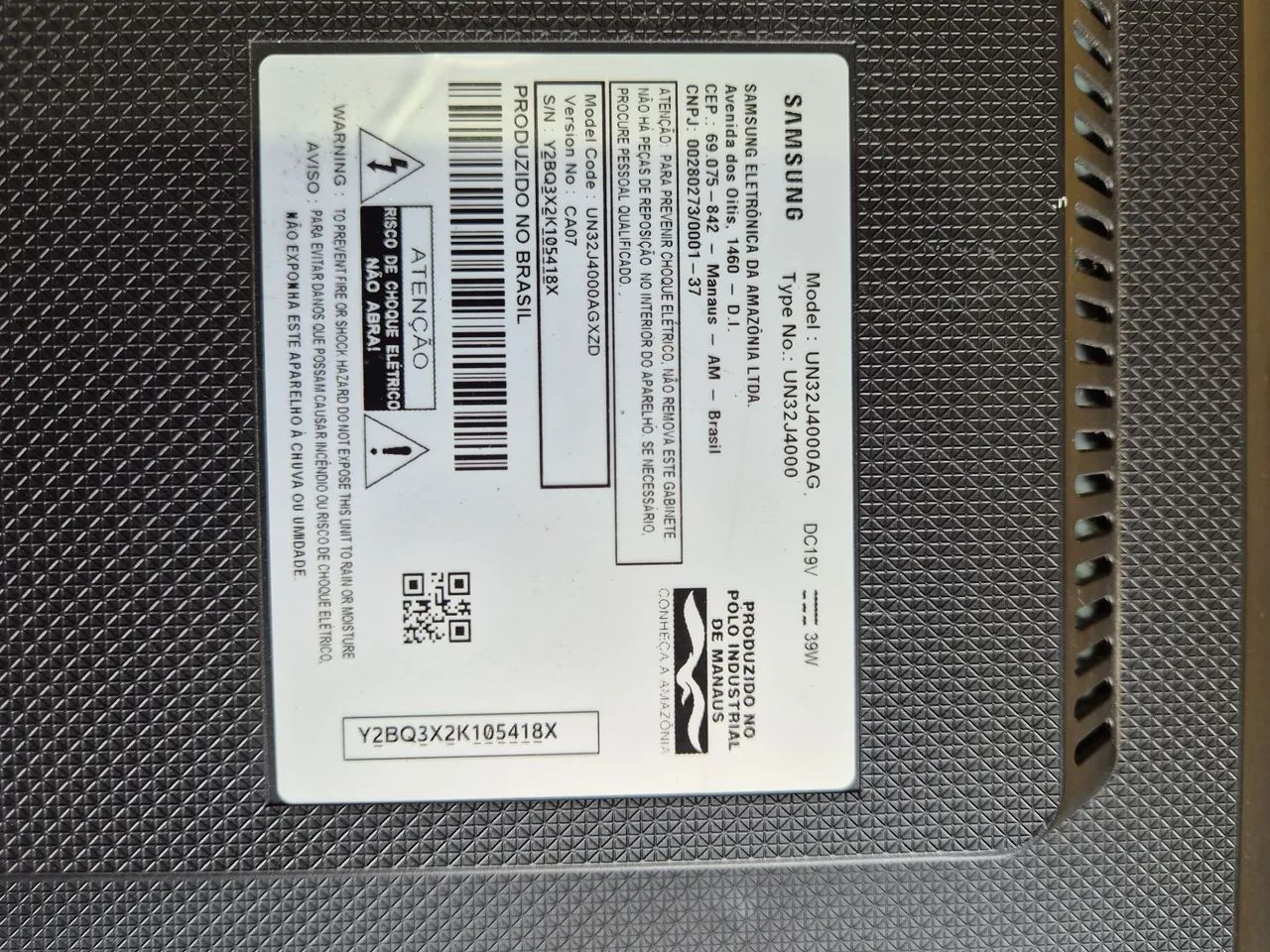 TV 32 Samsung UN32J4000AG - Foto 4