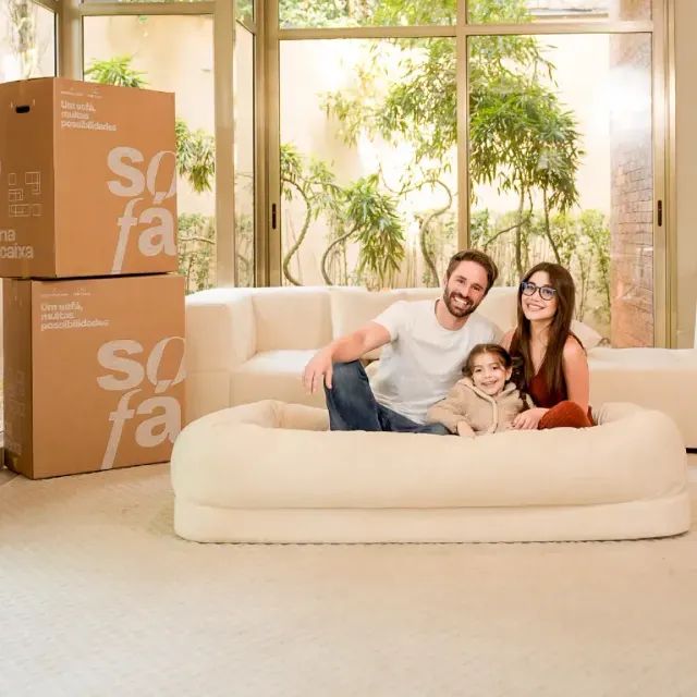 Puff Cama Pet Humana - Sofá na Caixa - Foto 5