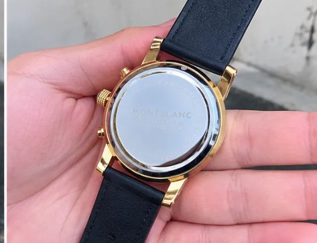 Relógio Elegante com pulseira em couro - R$350,00 só hoje - Foto 4