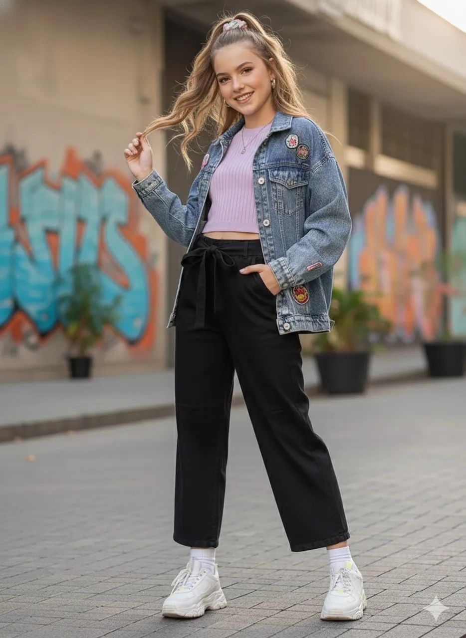 Calça preta tam 12 Ink Jeans