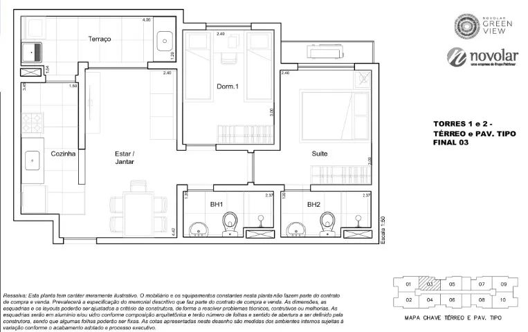 Apartamento 54 m2 - Green View SJC - Jardim das Indústrias - Foto 5
