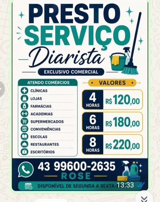 Diarista comercial
